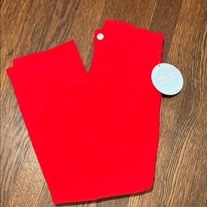 Little English NWT Corduroy Red Pants